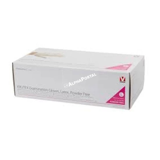 Kesztyű Vizsgáló Latex Púdermentes L 100 Db Krutex