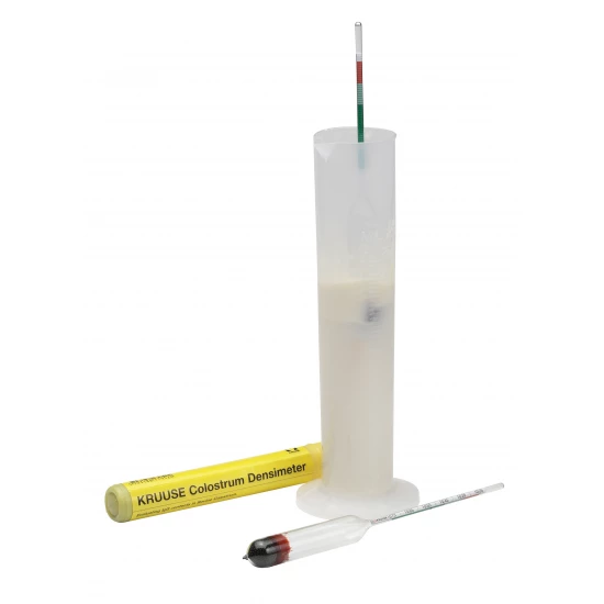 Kolosztrum-sűrűségmérő mérőhengerrel Kruuse