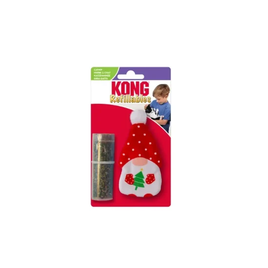 .KONG Holiday Macskamentával Tölthető Manó Macskajáték