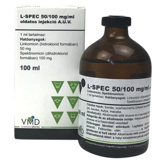 L-Spec 50/100 mg/ml oldatos injekció 100 ml
