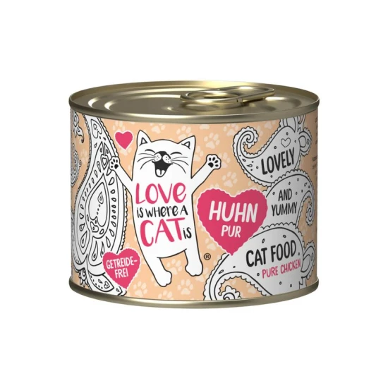 Love is where a cat is konzerv 200g Csirke