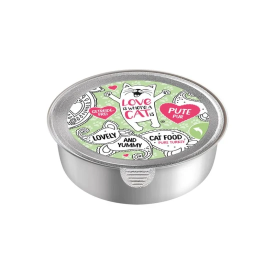 Love is where a cat is konzerv 85g Pulyka