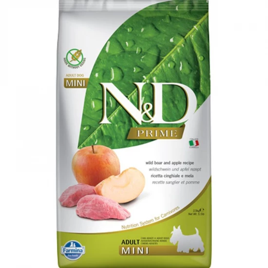 N&D Prime Dog vaddisznó&alma adult mini 2,5kg