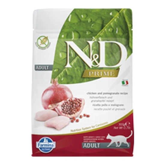 N&D Cat Prime csirke & gránátalma adult 300g