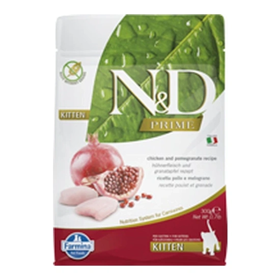 N&D Cat Prime csirke & gránátalma kitten 300g