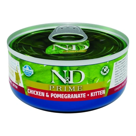 N&D Cat Prime Kitten csirke & gránátalma konzerv 70g