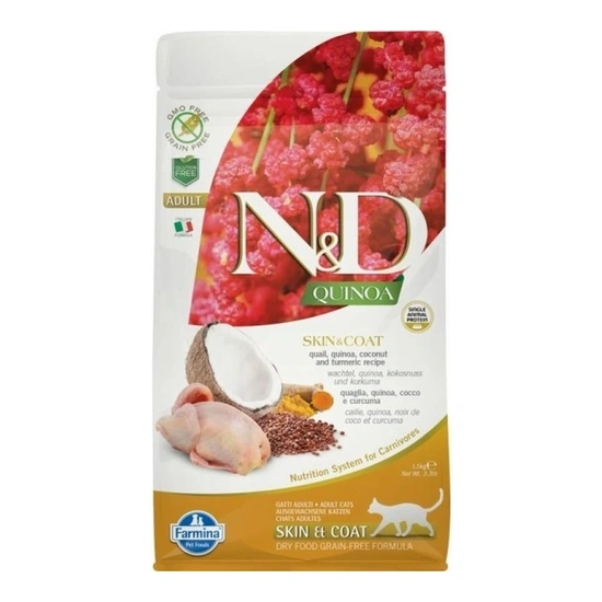 N&D Cat Quinoa Skin & coat fürj 1,5kg