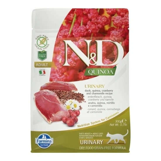 N&D Cat Quinoa Urinary kacsa 300g