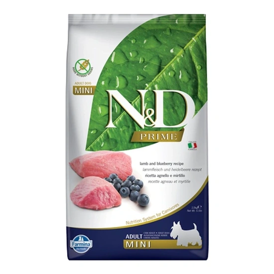 N&D Dog Prime bárány & áfonya adult mini 2,5kg
