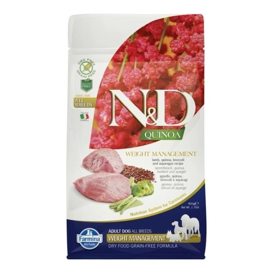 N&D Quinoa Dog Weight Management Adult mini 800g