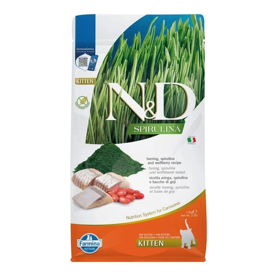 N&D Spirulina Cat Kitten hering 1,5kg