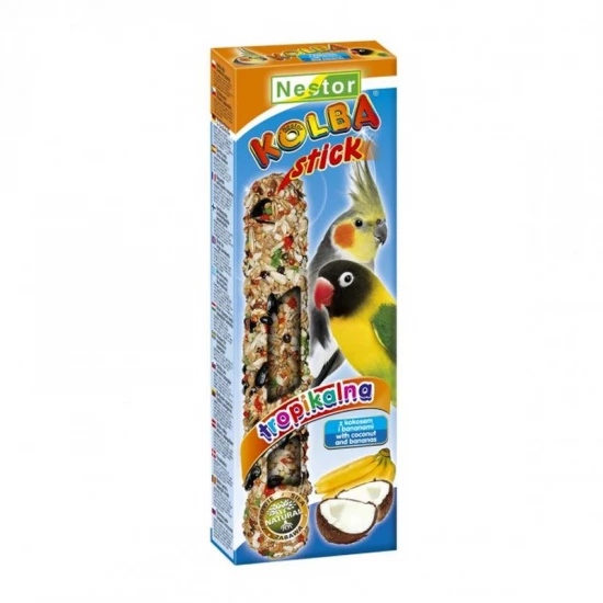 Nestor Dupla Rúd Közepes Papagájnak Trópusi Gyümölcs 115g