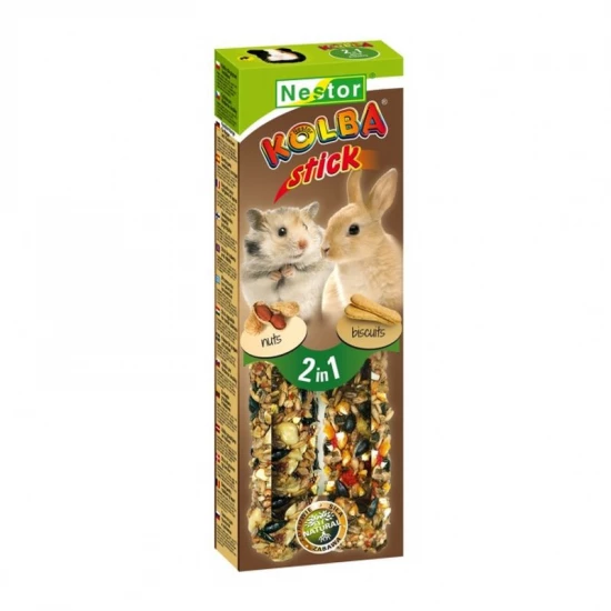 Nestor Dupla Rúd Rágcsálónak Mogyoró+Biscuit 115g