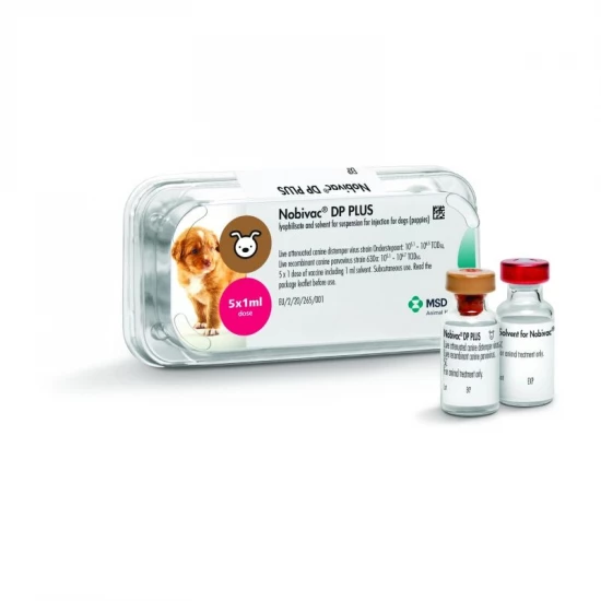 Nobi-Vac DP Plus vakcina 5x1adag+ 5x1 diluent oldószer