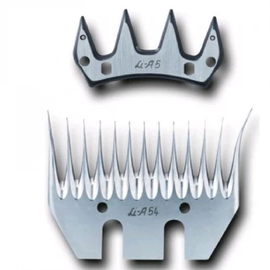 Nyírógép Vágóél Alsó+Felső Juh Lia 54 4/13 3mm rózsás fésűvel