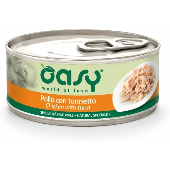 Oasy Cat Konzerv Natural Chicken & Cheese 70g