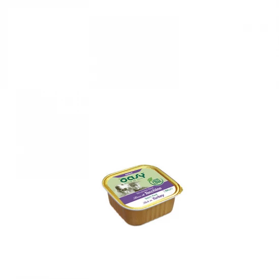 Oasy Dog Alutálka Tasty Paté Adult Turkey 150g