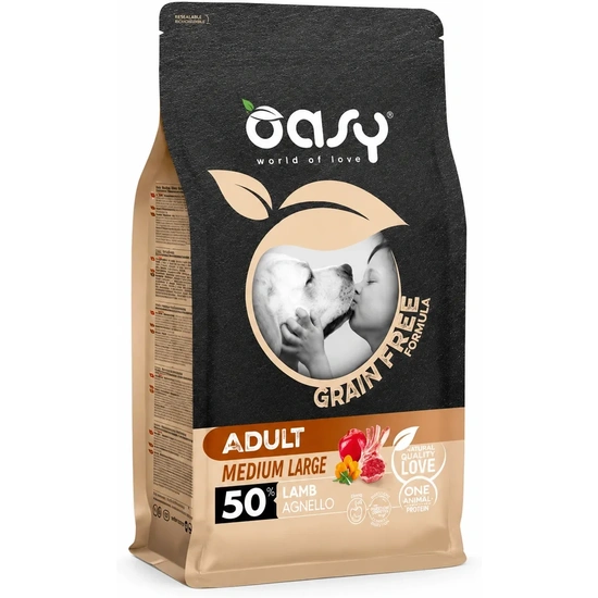Oasy Dog GF Adult Medium/Large Lamb 2,5kg