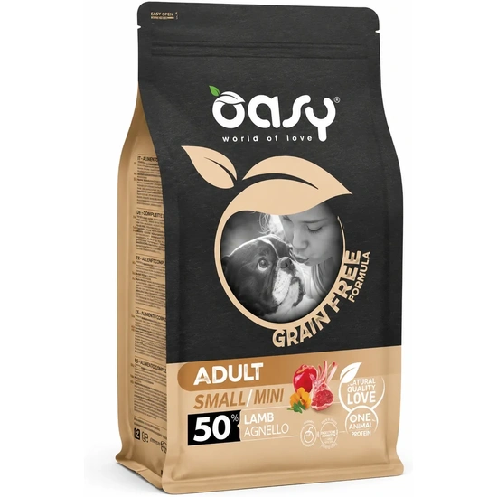 Oasy Dog GF Adult Small/Mini Lamb 800g