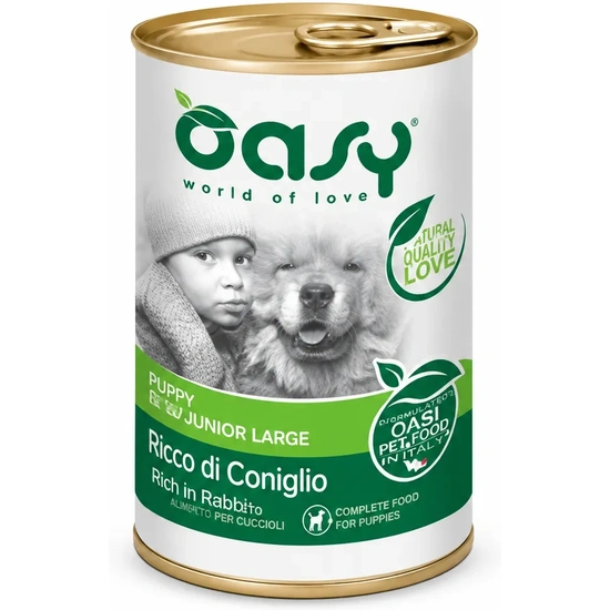 Oasy Dog Konzerv OP Adult Medium/Large Rabbit 400g