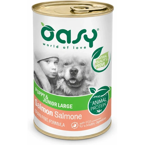 Oasy Dog Konzerv OP Adult Medium/Large Salmon 400g