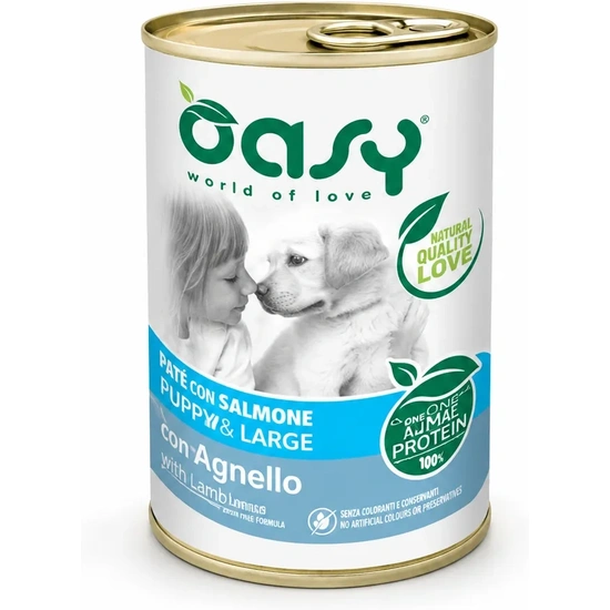 Oasy Dog Konzerv OP Puppy & Junior Medium/Large Lamb 400g