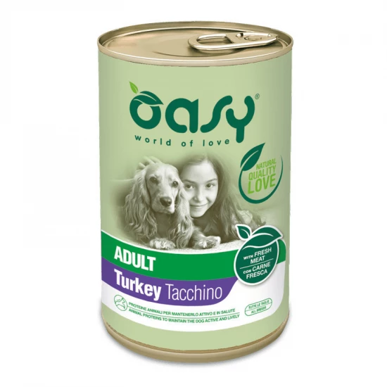 Oasy Dog Lifestage Adult paté Turkey All Breeds 400g