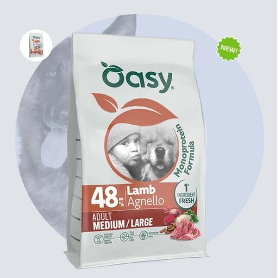 Oasy Dog Monoprotein Adult Medium/Large Lamb 2kg