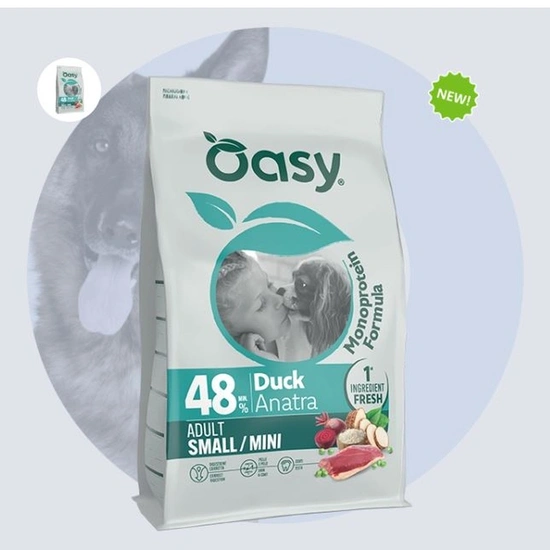 Oasy Dog Monoprotein Adult Small/Mini Duck 2kg
