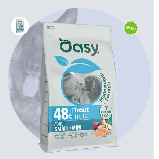 Oasy Dog Monoprotein Adult Small/Mini Trout 2kg