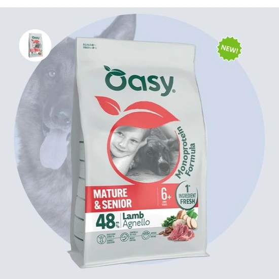 Oasy Dog Monoprotein Mature Senior Lamb 10kg
