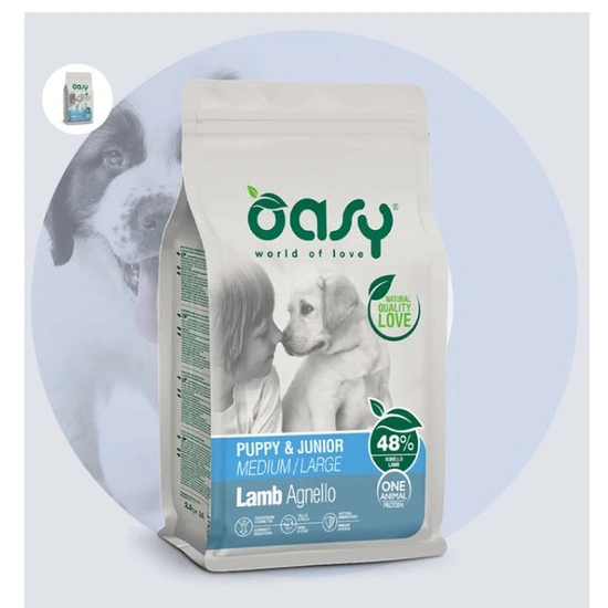 -Oasy Dog Monoprotein Puppy&Junior Medium/Large Lamb 2kg