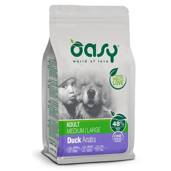 Oasy Dog OAP Adult Medium/Large Duck 12kg
