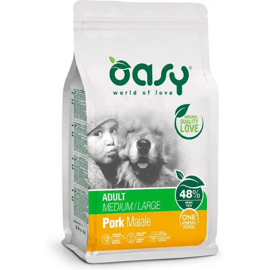 Oasy Dog OAP Adult Medium/Large Pork 2,5kg