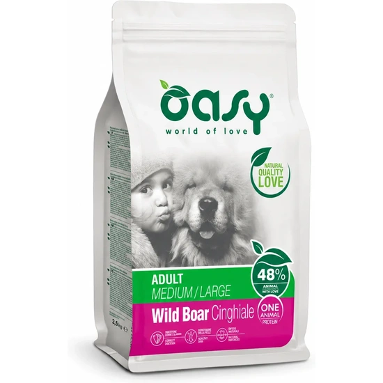 Oasy Dog OAP Adult Medium/Large Wild Boar 2,5kg