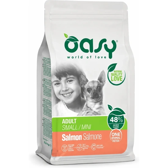 Oasy Dog OAP Adult Small/Mini Salmon 800g
