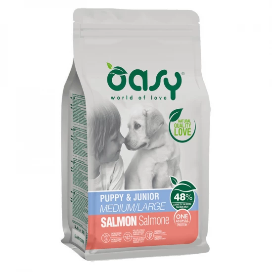 Oasy Dog OAP Puppy Medium/Large Salmon 12kg