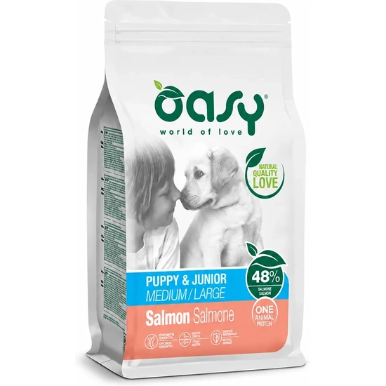 Oasy Dog OAP Puppy Medium/Large Salmon 2,5kg