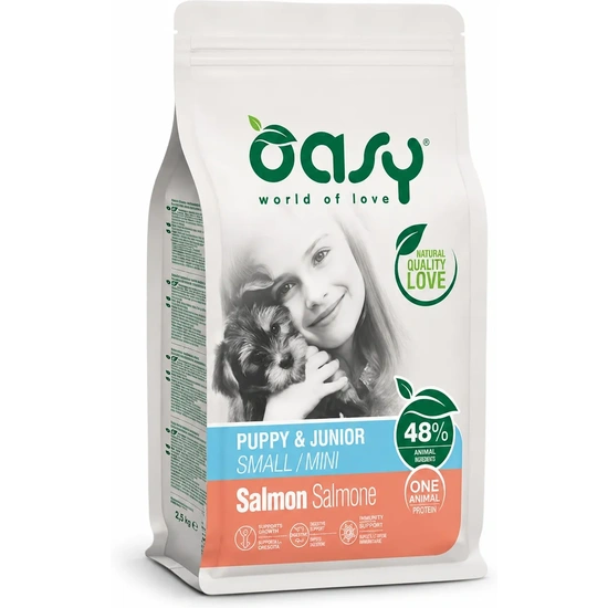 Oasy Dog OAP Puppy Small/Mini Salmon 800g