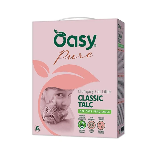Oasy Pure Classic talc macskaalom 6L (5,1kg)