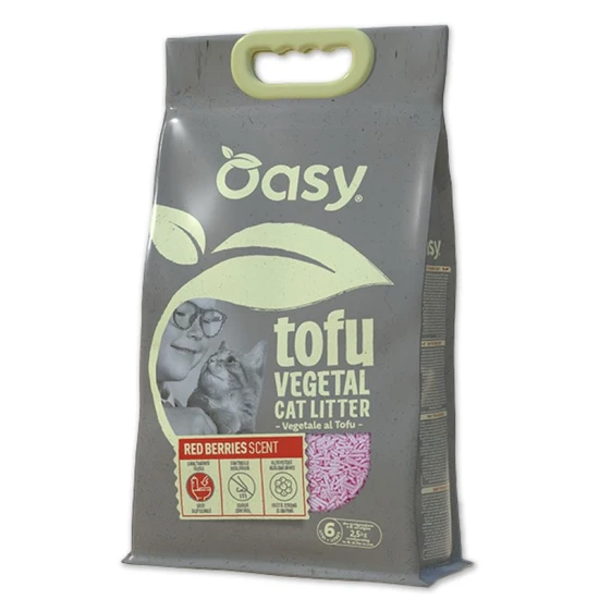 Oasy Vegetal Tofu Red Berries macskaalom 6L (2,5kg)