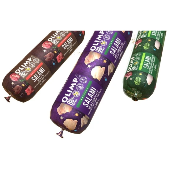 OLIMP Prémium szalámi 88% hús marha,kacsa,csirke 800g 3*4db MIX BOX