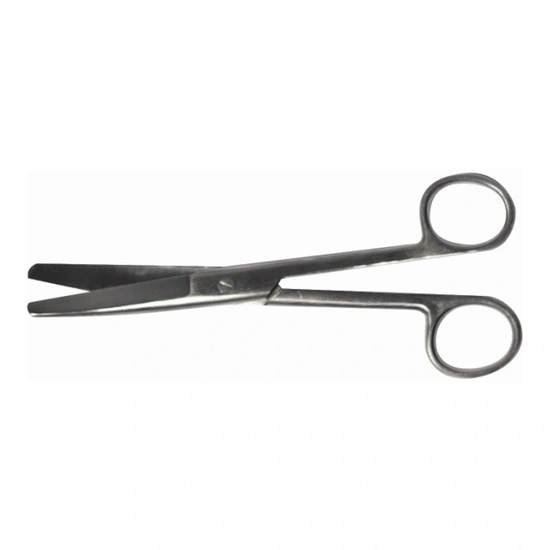 Olló hajlított tompa-tompa 14 cm