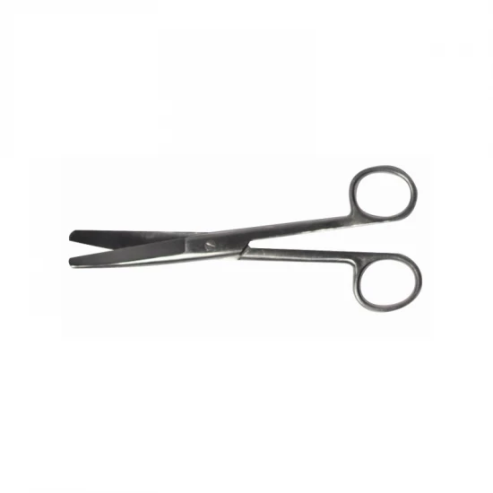 Olló hajlított tompa-tompa 14 cm