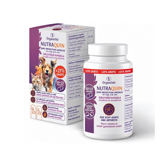 OrganoVet NutraQuin 60x + 15 grátisz