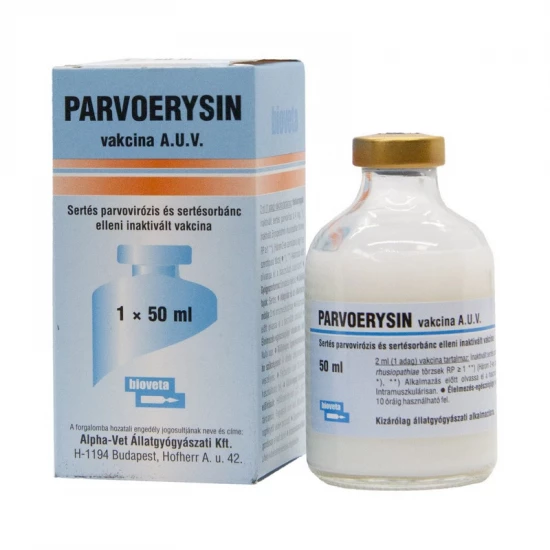 Parvoerysin vakcina 25 adag 50 ml