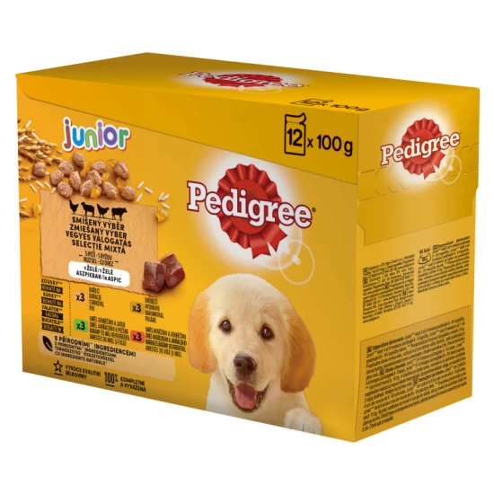 PEDIGREE alutasak 12-pack JUNIOR 12*100g Multipack