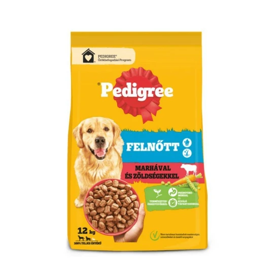 Pedigree száraz Adult Marha-Zöldség 12kg
