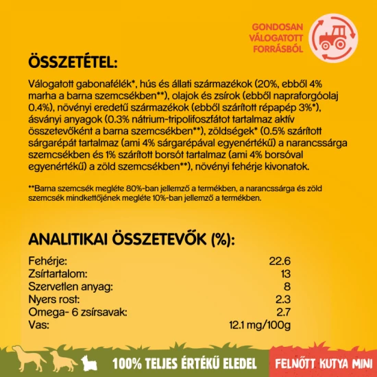 Pedigree Száraz Mini Marha-Zöldség 12kg Pedigree Száraz Mini Marha-Zöldség 12kg