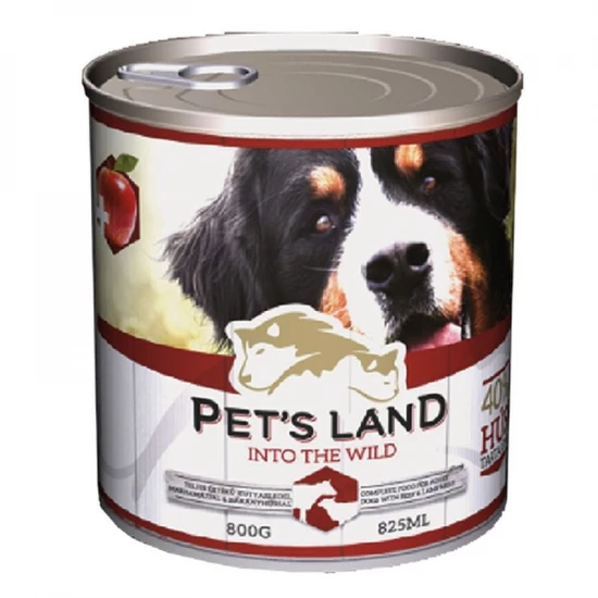 Pet´s Land Dog Konzerv Marhamáj-Bárány 800g
